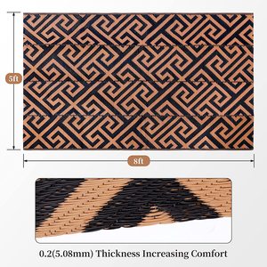<span class=keywords><strong>Tapis</strong></span> de <span class=keywords><strong>paille</strong></span> en plastique tissé en matériau PP réversible pour camping pique-nique voyage lavable et durable - Product Image 6