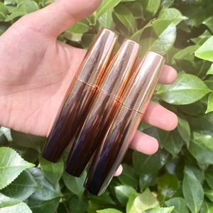 Tubo per Mascara vuoto quadrato di grande capacità in oro rosa nero con Design <span class=keywords><strong>a</strong></span> <span class=keywords><strong>goccia</strong></span> sfumata personalizzazione del Logo 20ml - Product Image 1