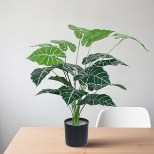Plante artificielle Monstera Dream Castle, feuille de 30 cm à 100 cm, PVC, décoration de bureau intérieure - Product Image 2