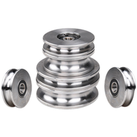 Poulie à gorge en U en acier inoxydable 304 de haute qualité, 25mm, 32mm, 34mm, 48mm, 68mm, 73mm, pour roulement à billes et câble métallique, poulie de grue