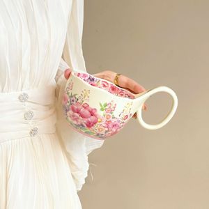 China Manufacturer Direct Sale HIgh Quality Ceramic Coffee Mug with <b>Saucer</b> Drinking Water <b>Cup</b> - Product Image 4