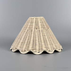 Thân Thiện Với Môi Vải Thủ Công Ánh Sáng Bóng Màu Xanh Lá Cây Linen Tự Nhiên Dệt Mây Đèn Bìa Cone Mô Hình Cho Đèn Bàn Vật Liệu Kim Loại - Product Image 2