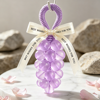 Savon artisanal parfumé aux raisins en cristal transparent, cadeau de la Saint-Valentin, savon avec nœud en corde tressée, boîte cadeau, emballage en vrac