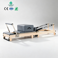 Équipement de fitness Pilates en bois avec revêtement en cuir microfibre, documents de dédouanement complets pour les distributeurs en gros