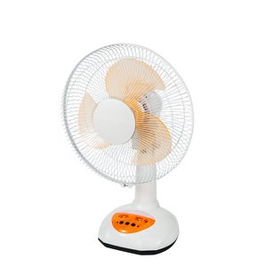 Portable <b>Solar</b> Fan with 2 LED Bulbs and <b>Foldable</b> <b>Panel</b> 12-Inch Orange ABS+PP Material Desktop Fan for Indoor/Outdoor Use - Product Image 2