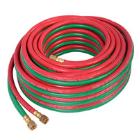 Tuyau de soudage double ligne en caoutchouc pour oxygène et acétylène haute pression 20 bars ISO 3821 pour la découpe industrielle au gaz