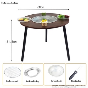 Parrilla Portátil Multifuncional de Carbón, Mini Barbacoa sin Humo, con Grabado Personalizado, para 2-4 Personas, Ideal para Glamping, Picnic, Patio, Té y Cocina - Product Image 5