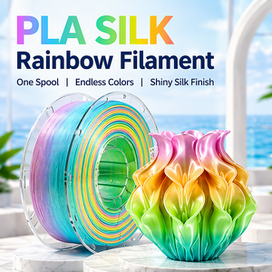 Newmars3dp PLA Rainbow Gradient 3D Printer Filament 1.75mm 1kg 0.02mm Accuracy Color Shift for FDM 3D Print <b>Ornament</b> Model - Product Image 1