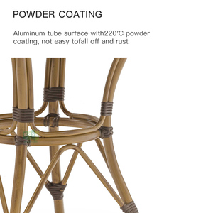 (E9927) Vườn nhôm tròn ngoài trời bàn ăn nhà hàng đồ nội thất - Product Image 6