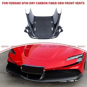 Piezas de Auto de Fibra de Carbono Seca de Calidad Brillante, Estilo OEM, Ventilación Delantera para Parachoques de Ferrari SF90 - Product Image 4