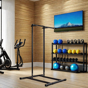 MKAS <span class=keywords><strong>Calistenia</strong></span>, venta al por mayor, barra de acero multifunción barata, estación de inmersión, equipo de Fitness, torre de alimentación, estante de extracción - Product Image 4