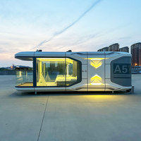 Offre Spéciale : Maison Capsule Intelligente Préfabriquée en Acier avec Intérieur Complet pour Camping et Zones Scéniques