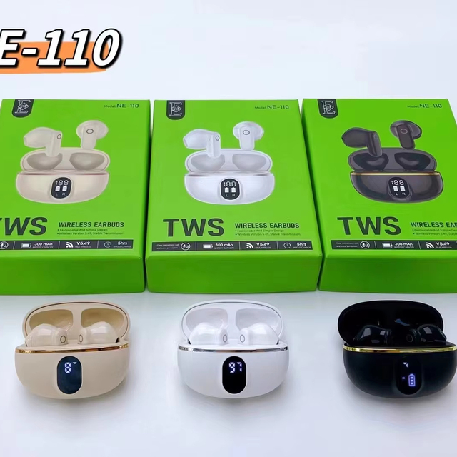 New TWS Wireless Earphone NE-110 Dual Model Fone De Ouvido Low Latency In-ear Headphone Earbuds Gaming Headset