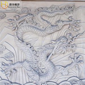 Sculpture JIAHUA, relief en pierre, style chinois, cavalier, décoration murale, colonne - Product Image 4
