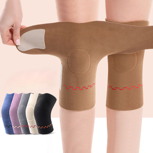 Otoño Invierno a prueba de frío cálido Protector de rodilla neopreno de doble cara engrosado almacenamiento de calor a prueba de viento gancho ajustable - Product Image 4