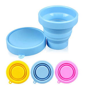 <b>Reusable</b> Eco Friendly Water And Coffee 150ml Food Grade Silicone Foldable <b>Cup</b> With Lid <b>Cup</b> With Handle - Product Image 2