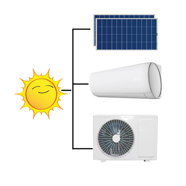 18000btu Home Use Solar air Conditioner Split 2hp Hybrid air Conditioner Inverter Ac