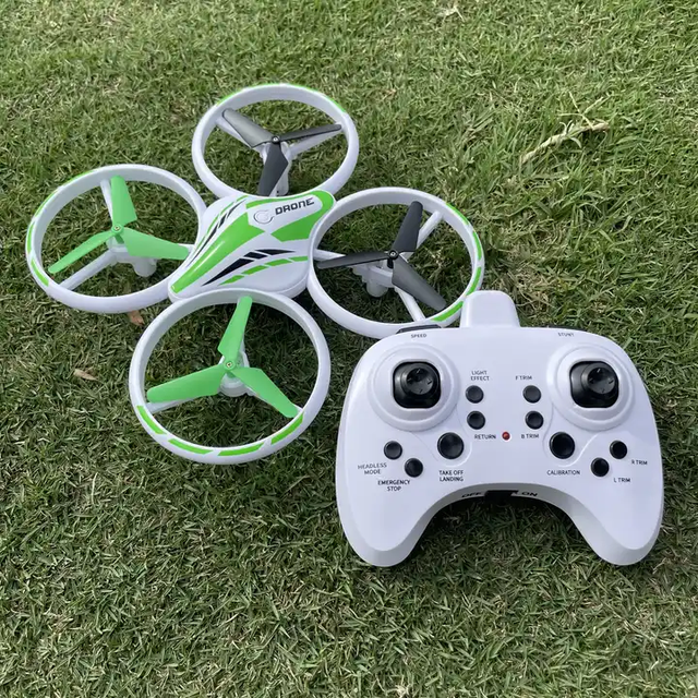 Flytec T20 Kids Glowing RC Stunt Drones Colorful Light Propeller Altitude Hold Headless Quadcopter Safety Toy LED Drone Show