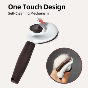 宠物美容产品制造狗猫自清洁滑板刷一瓶脱毛狗刷猫脱落 - Product Image 4