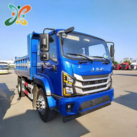 Camion benne léger JAC 4x2 d'occasion avec moteur Weichai, direction à gauche, boîte diesel