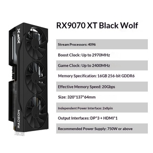 Tarjeta Gráfica Xfx para 9070Xt 9070 9070Gre, Ventilador para Juegos y Esports, Nuevo Producto con Chipset de Rendimiento Superior para Escritorio - Product Image 6