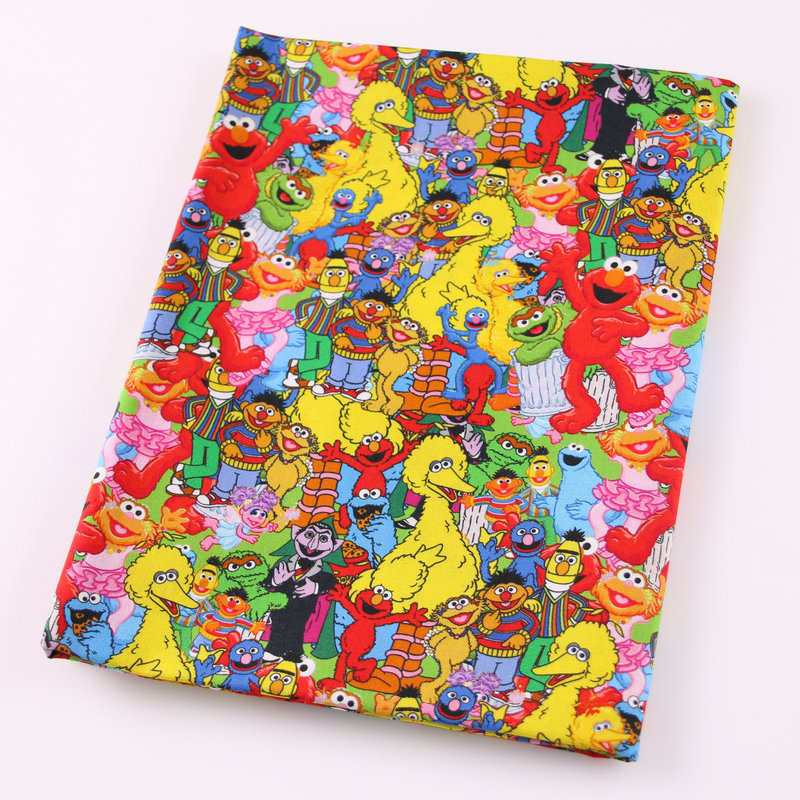 Cartoon Characters Textured Patchwork Baby Cotton Mix Polyester High Quality Fabric