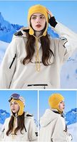 Gorro de lana cálido Unisex, gorro de invierno suave con orejeras, a prueba de viento, esquí, nieve, ciclismo, gorro de Calavera, forro para casco