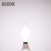 Ampoules LED TSINYE 3W Vintage, lumière de bougie, blanc chaud 2700K, ampoules Edison pour ventilateur de plafond, ampoule LED à filament en forme de bougie