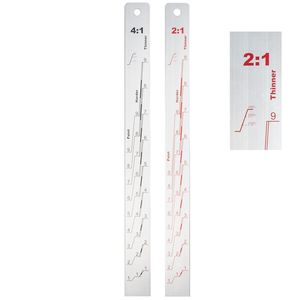 2:1 et <span class=keywords><strong>4</strong></span>:1 bâton d'agitation de mesure règle de mélange de peinture de voiture standard adaptée à la peinture automobile de voitures - Product Image 1