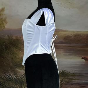 Top Corto de Satén para Mujer, Estilo Retro, Nuevo Diseño, Espalda Descubierta, Sin Tirantes, Ajustado, Transpirable, Sexy - Product Image 3