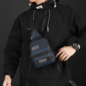 Sac bandoulière unisexe personnalisé avec logo, nouveau design, imperméable, petit sac à bandoulière, sac de sport en nylon - Product Image 6