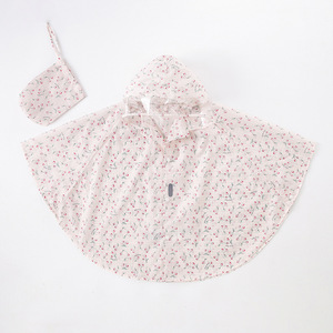 Enfants tout-petits école primaire bébé corps entier <span class=keywords><strong>Poncho</strong></span> de pluie léger doux vêtements de pluie cerise ours en peluche imprimer enfants imperméable - Product Image 3