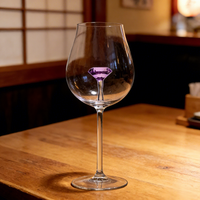 Verres à vin rouge créatifs en forme de diamant de 700 ml, résistants à la chaleur, pour les fêtes et les bars, esthétique haut de gamme