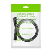 Nouveau câble pour casque VR USB 3.2 C vers C, transfert de données haute vitesse, cordon de charge pour PC de jeu et chargeurs USB C