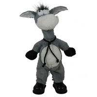 Vente flash - Jouet âne musical chantant et dansant en peluche super douce rembourrée de coton PP avec fonction anti-stress