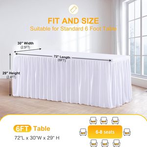 Trắng bảng quần áo cho hình chữ nhật bảng chống nhăn được trang bị bảng vải với xếp li Ruffle váy cho tiệc cưới - Product Image 4