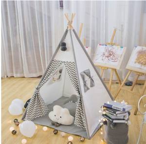 Brightbebe Custom Cotton Kids <strong>Wigwam</strong> Soft Playhouse Sports Toy <strong>Tent</strong> for Play and Sleep Indian Style - Product Image 1
