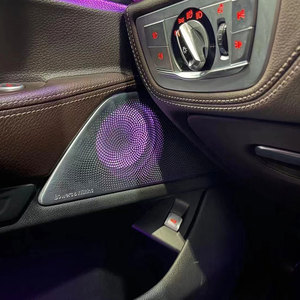 Pour <span class=keywords><strong>BMW</strong></span> <span class=keywords><strong>Série</strong></span> <span class=keywords><strong>7</strong></span> G11 G12, cache audio de voiture, décoration de commande <span class=keywords><strong>centrale</strong></span>, cache tweeter, plug and play, lumières LED environnementales - Product Image 3