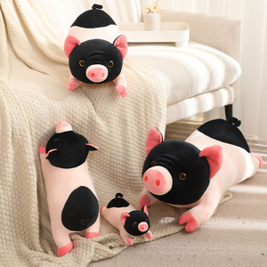 Vente flash - Animal en peluche - Compagnon réconfortant - Jouet en peluche ultra doux - Animaux de la ferme - Cochon couché de 20 cm - Product Image 6