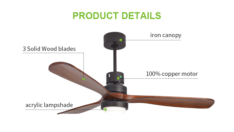 Breezelux orient Style Vintage Chandelier Pendant Light Plywood Blade Ceiling Fan With Light