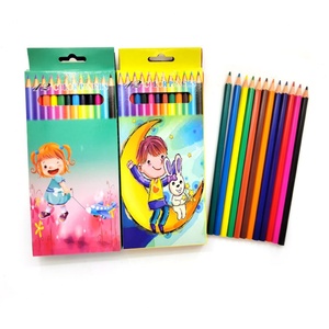 ชุดดินสอสีไม้ธรรมชาติทรงหกเหลี่ยม 12 สี แบบกำหนดเอง ปลอดสารพิษ สำหรับโรงเรียน - Product Image 1