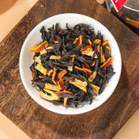 Thé noir Pu-erh aromatisé aux mandarines séchées en gros d'usine, sachets de thé en feuilles naturelles aux herbes pour la santé