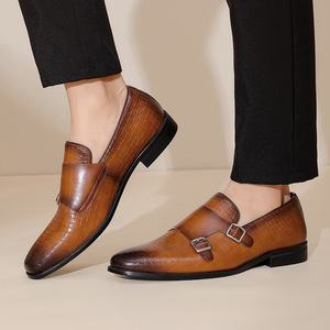 Chaussures en cuir pour hommes de qualité luxueuse de style italien, chaussures habillées formelles avec lacets, chaussures Oxford artisanales, chaussures de mariage pour hommes - Product Image 3