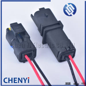 2Pin Connector Automotive konektor otomotif lampu gantung soket untuk Untuk Sigma FCI CON-391 sinyal belok steker dengan kawat - Product Image 2