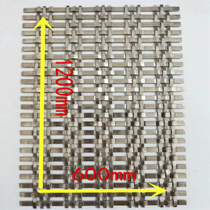 קיר מסך רשת תיל ארוג בהתאמה אישית; רשת מתכת דקורטיבית; רשת קישוט מתכת שטוחה ספירלית למלון. ז'יהאנג - Product Image 3