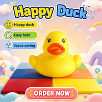 Lot de 144 mini-canards en caoutchouc colorés flottants et couineurs pour cadeaux de fête prénatale et récompenses