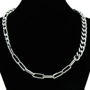 Collier tendance Hipster à trois chaînes courtes et une longue chaîne cubaine, style Tanjing, collier Lijing - Product Image 1