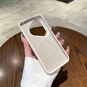 เคสซิลิโคนเหลวสัมผัสนุ่มสำหรับ Huawei <span class=keywords><strong>P90</strong></span> Pro Max P70 P80 Pro รองรับการชาร์จไร้สาย พร้อมแม่เหล็กและขาตั้งแบบพับได้ - Product Image 5