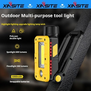 Xpe USB có thể sạc lại có thể điều chỉnh công việc ánh sáng đa chức năng LED cắm trại đèn nam châm thiết kế không thấm nước <span class=keywords><strong>COB</strong></span> làm việc ánh sáng ngoài trời - Product Image 3