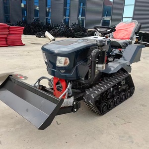 Tractor de orugas agrícola de 35 CV, cultivador de suelo para jardín, miniescavadora con motor y bomba multiusos para arrozales - Product Image 6